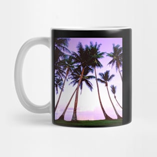 Beach Palm Trees at Sunset Mug